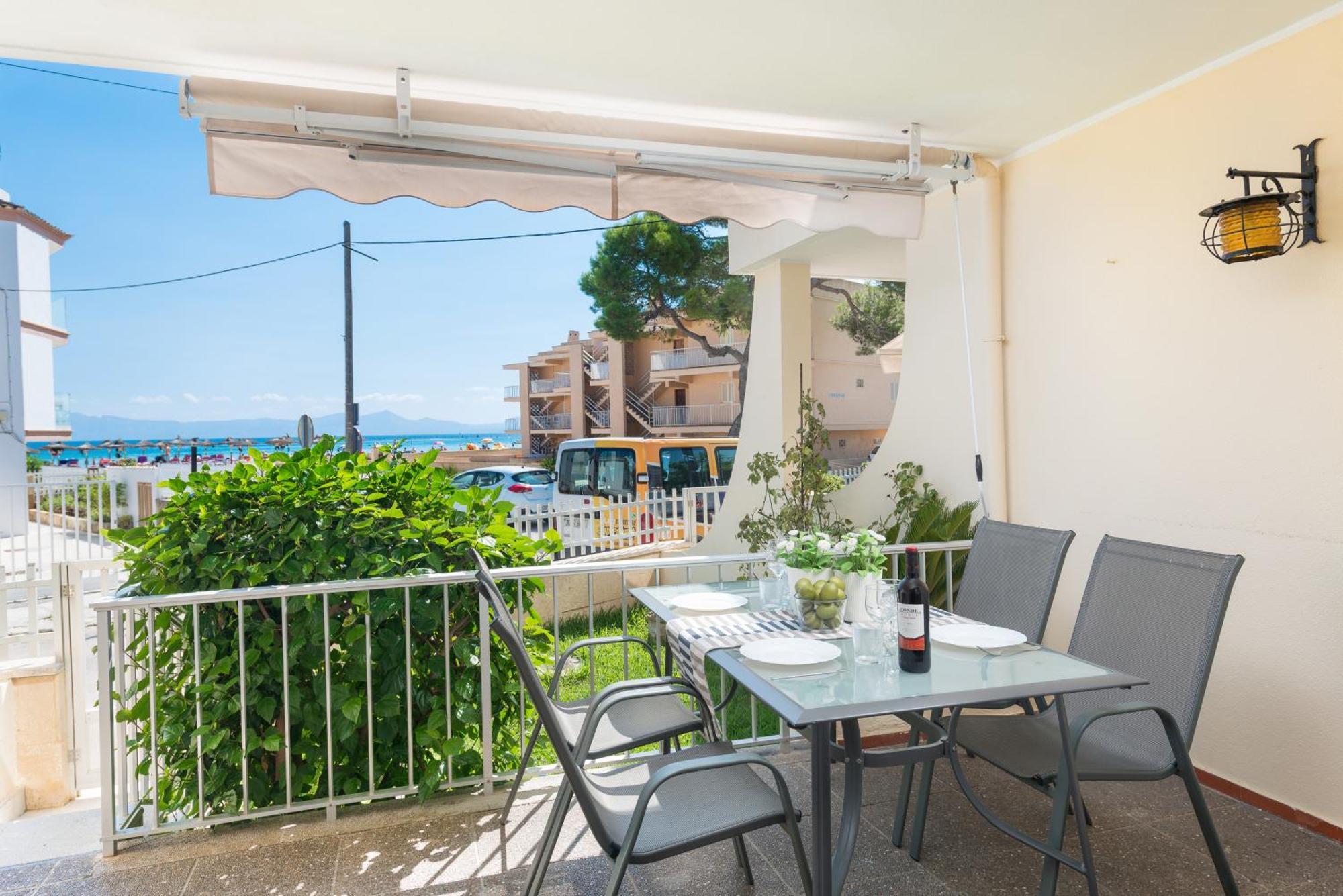 New!сasa Salzes 4 Justo En La Playa De Arena Con Pinos En * Alcudia (Mallorca)